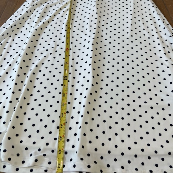 Lauren Ralph Lauren Polka-Dot Jersey Midi Dress Dark Navy 6 Preppy Old Money - Picture 9 of 11